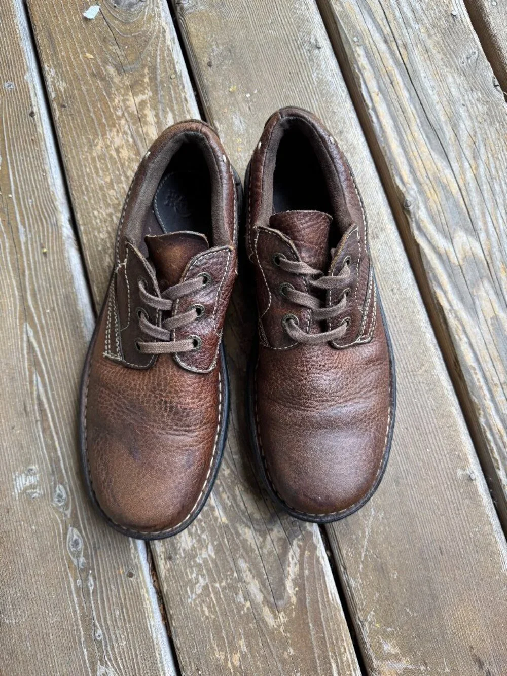 Dr Martens Ordell Brown Leather Lace Up 3 Eye Low Ankle Oxford in Men's 10